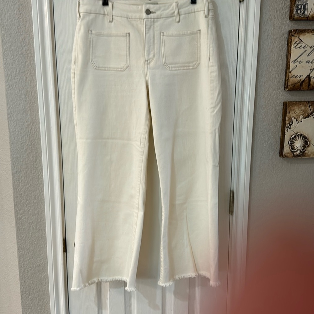 NYDJ CREAM FLARE JEANS